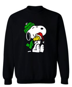 Snoopy Peanuts Santa Hats Christmas Holiday Sweatshirt
