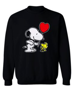 Snoopy Woodstock Heart Balloon Cartoon Sweatshirt