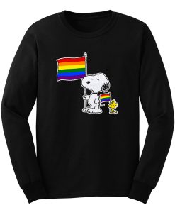 Snoopy Woodstock Pride Lgbt Flag Holiday Long Sleeve