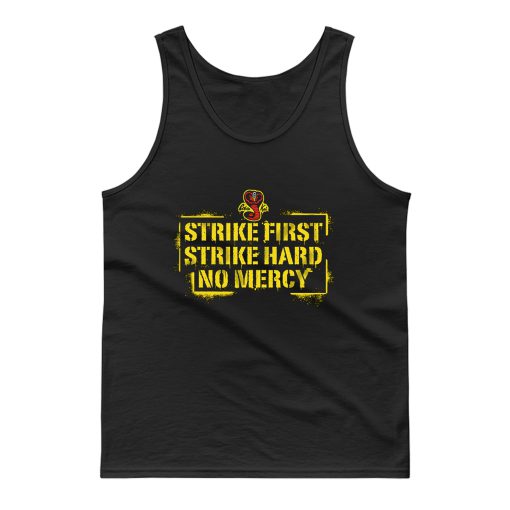 Strike First Strike Hard Spray Painted Wall Sign Tank Top