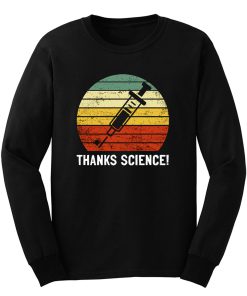 Thanks Science Pro Vaccine Vaccination Retro Vintage Long Sleeve