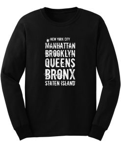 The Five Boroughs Nyc Long Sleeve