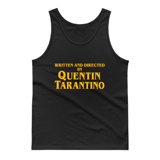 Written And Directed By Quentin Tarantino Long Sleeve Tank Top