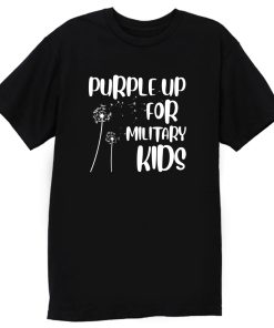 Andelion Purple Up For Military Kids Funny Gift For Children T Shirt