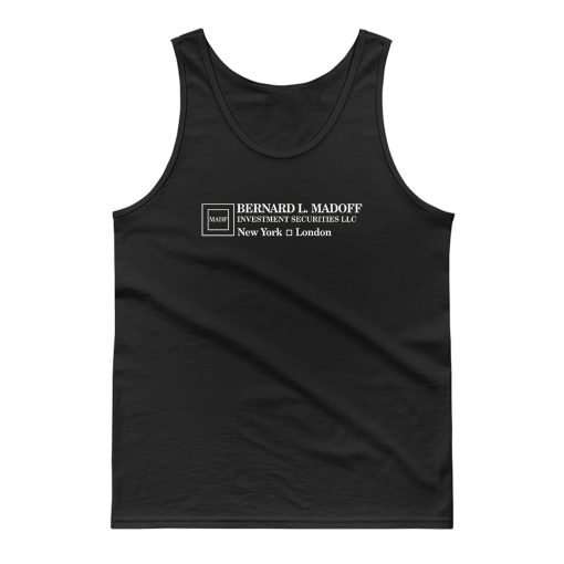 Bernie Madoff Investments Black Tank Top