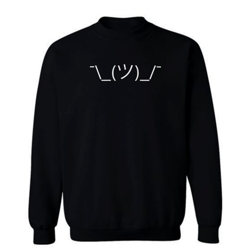 Emoji Emoticon Shrug Sweatshirt