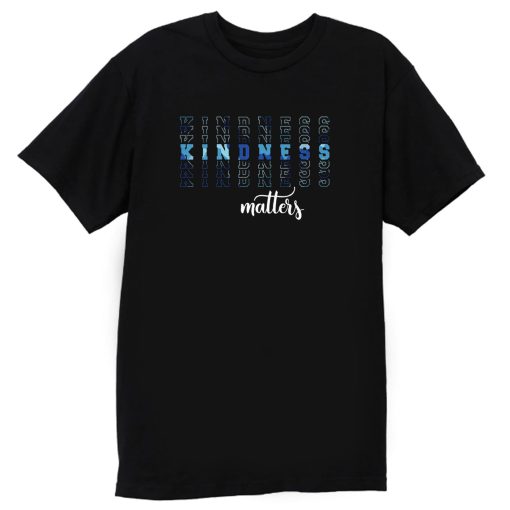 Kindness Blue Camouflage T Shirt