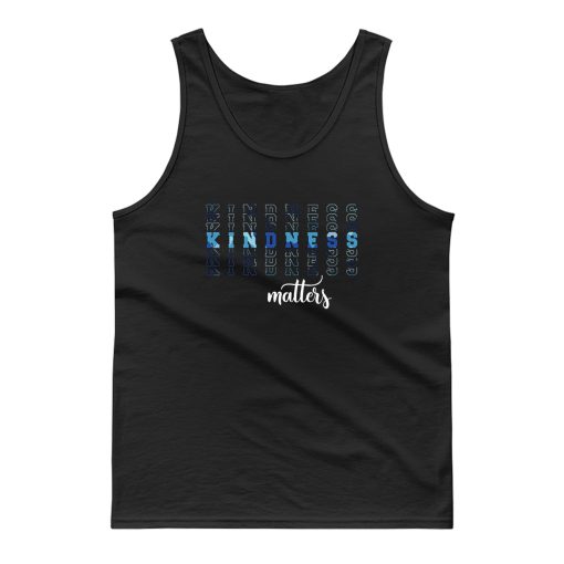Kindness Blue Camouflage Tank Top