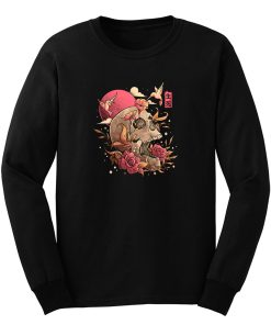 Life And Death Skull Flowers Long Sleeve