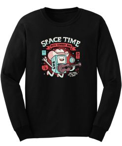 Space Time Cool Robot Cowboy Long Sleeve