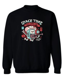 Space Time Cool Robot Cowboy Sweatshirt