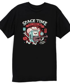Space Time Cool Robot Cowboy T Shirt