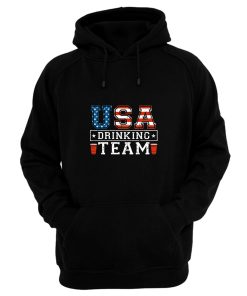 Usa Drinking Team Funny Usa 4th Of July Hoodie