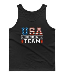 Usa Drinking Team Funny Usa 4th Of July Tank Top