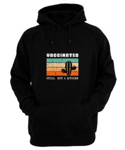 Vaccinated Still Not A Hugger Cactus Retro Hoodie