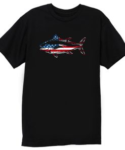 American Flag Usa Fishing Fish Lover T Shirt