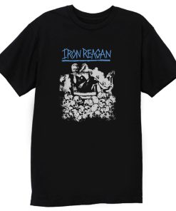 Iron Reagan Clinton In A Dress Black T Shirt