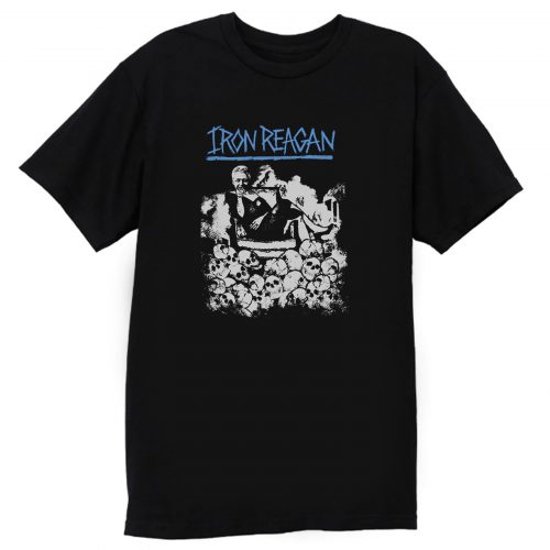 Iron Reagan Clinton In A Dress Black T Shirt