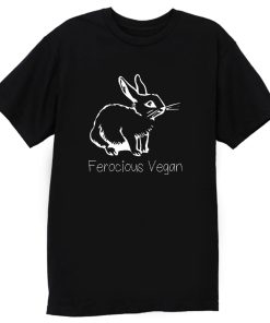 Ladies Ferocious Vegan Vegetarian Animal T Shirt