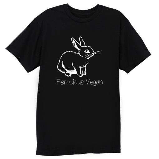 Ladies Ferocious Vegan Vegetarian Animal T Shirt