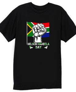 Nelson Mandela South African Flag T Shirt