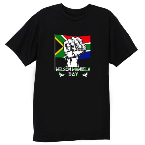 Nelson Mandela South African Flag T Shirt