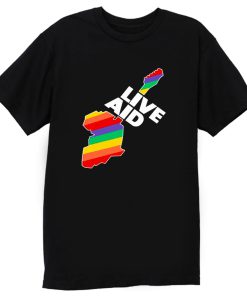 New Live Aid Band Aid 1985 T Shirt