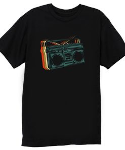 Retro Ghetto Blaster Vinteg Boombox T Shirt