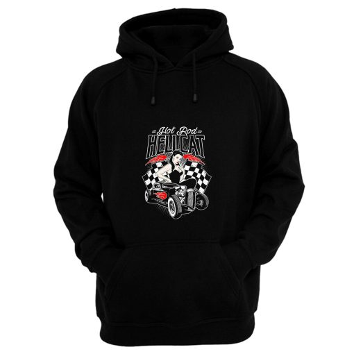 Top Hot Rod Classic Car Use Vitage Retro Pinup Hoodie