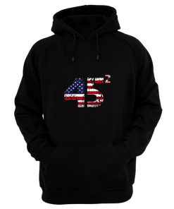 Trump 45 Squared 2020 Second Presidential Term Hoodie